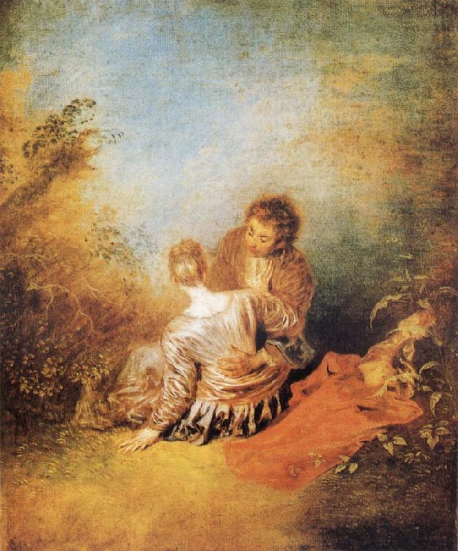 Jean-Antoine Watteau The Indiscretion oil painting picture